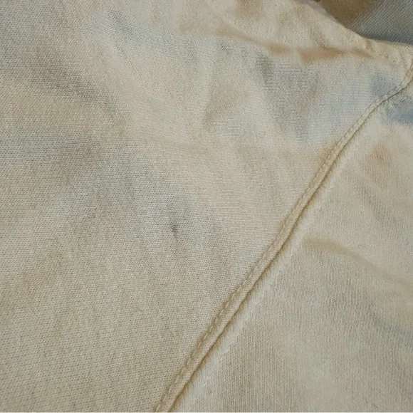 Cleveland Football Hoodie | Size L | Cream Graphic Sweatshirt - Picture 12 of 12